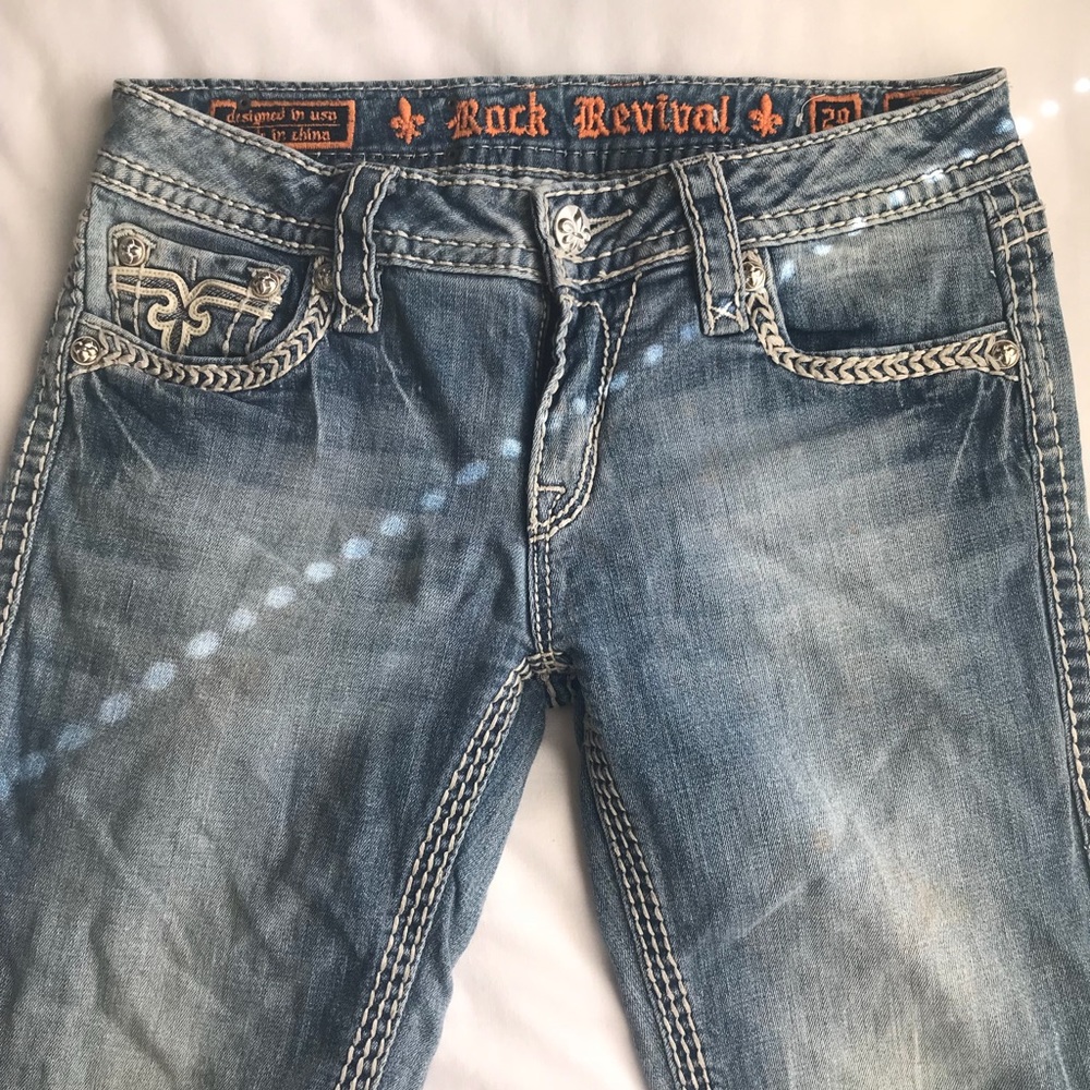 Rock Revival light wash jeans